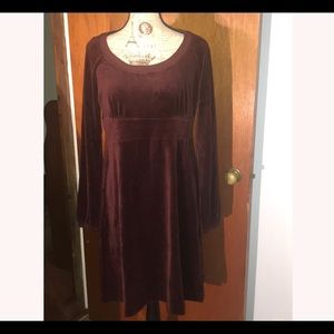 ‼️ONE MEDIUM LEFT‼️ 🆕 Juicy Couture Plum/Wine Velour Dress